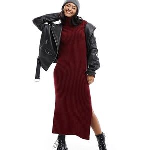 ASOS Maxi Sweater dress with side slit